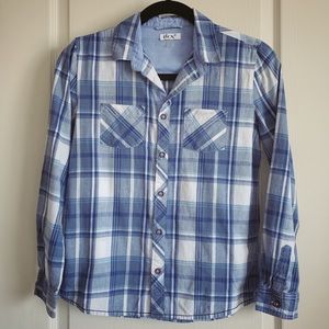 Boy’s Dex Plaid Cotton Shirt